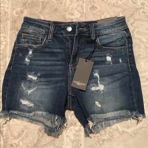NWT Carly Jean Los Angeles Denim Revy Shorts